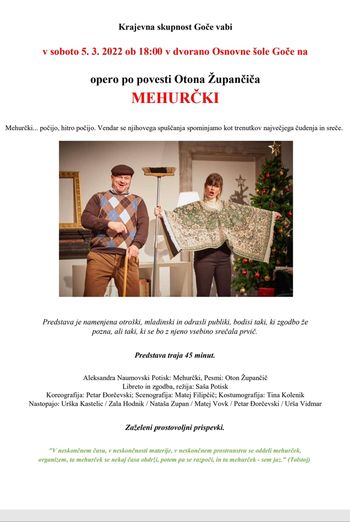 Opera Mehurčki na Gočah