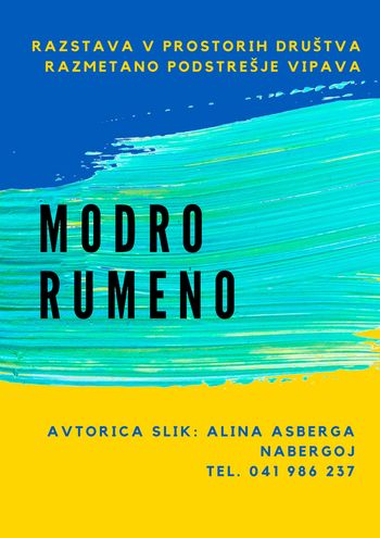  Razstava: MODRO RUMENO