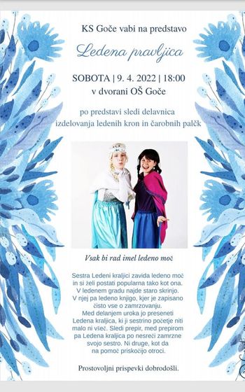 Predstava Ledena pravljica na Gočah