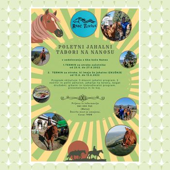 Poletni jahalni tabori na Nanosu (termin avgust)