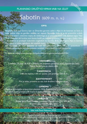 Izlet na Sabotin
