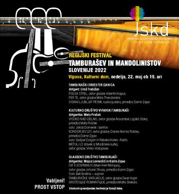 Regijski festival tamburjašev in mandolinistov Slovenije 2022