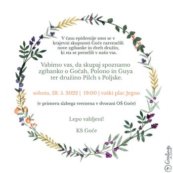 Predstavitev nove zgibanke o Gočah ter dveh družin