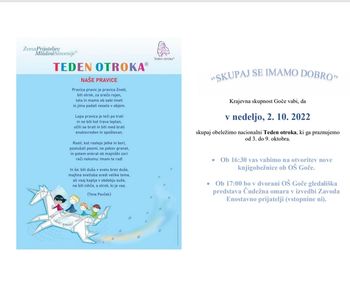 Teden otroka na Gočah 