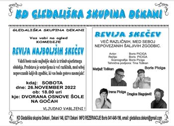 Komedija: Revija naših najboljših skečev - na Gočah 