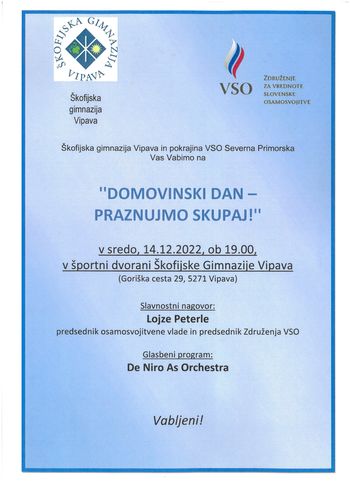 Domovinski dan - praznujmo skupaj 