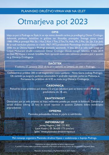 Otmarjeva pot 2023