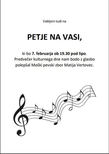 Petje na vasi - Lozice