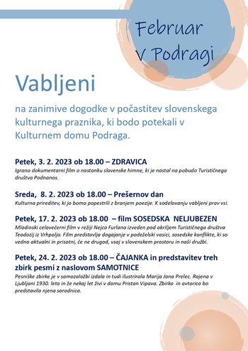 Februarski dogodki v Podragi