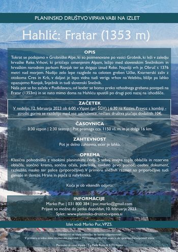 Hahlić: Fratar (1353 m) 