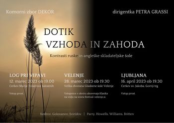 Dotik vzhoda in zahoda - Komorni zbor DEKOR in Petra Grassi