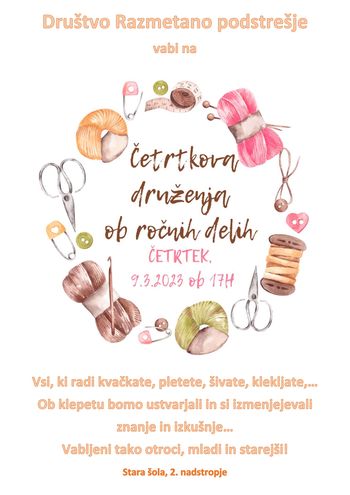 Četrtkova druženja ob ročnih delih 