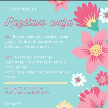 Razstava cvetja na Gočah