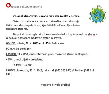 Izlet na Idrijsko-cerkljansko hribovje