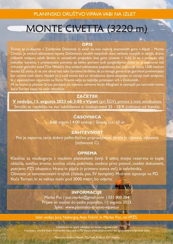  Monte Civetta (3220m) 