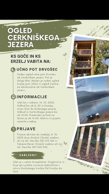 Ogled Cerkniškega jezera 