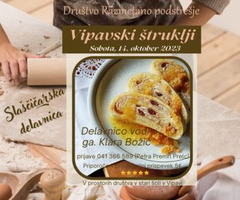 Delavnica izdelave vipavskih štrukljev