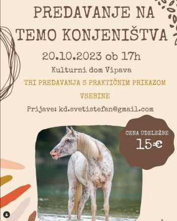 Predavanje na temo konjeništva