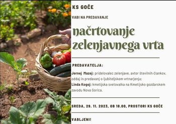 Predavanje: Načrtovanje zelenjavnega vrta 
