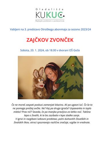 Otroški abonma: Zajčkov zvonček