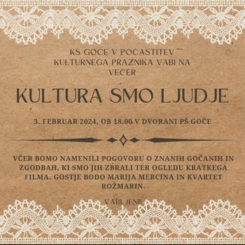 Kultura smo ljudje