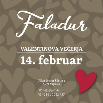 Valentinova večerja v Faladurju