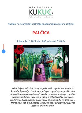 Otroška predstava: Palčica