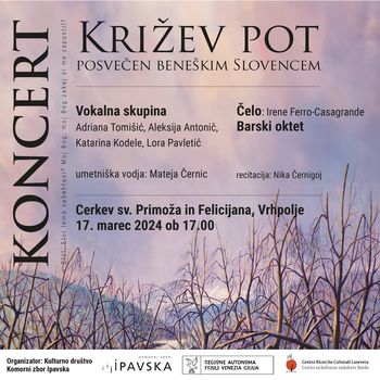Koncert: Križev pot posvečen Beneškim Slovencem