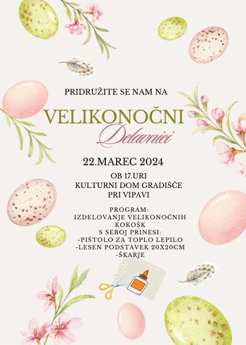 Velikonočna delavnica na Gradišču
