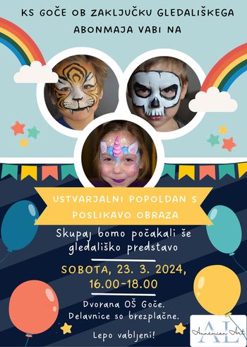 Ustvarjalni popoldan s poslikavo obraza