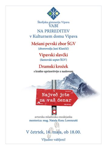 Prireditev Škofijske gimnazije Vipava 