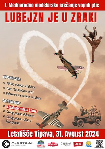 1. Mednarodno modelarsko srečanje vojnih ptic - Lubejzn je u zraki/Love is in the Air