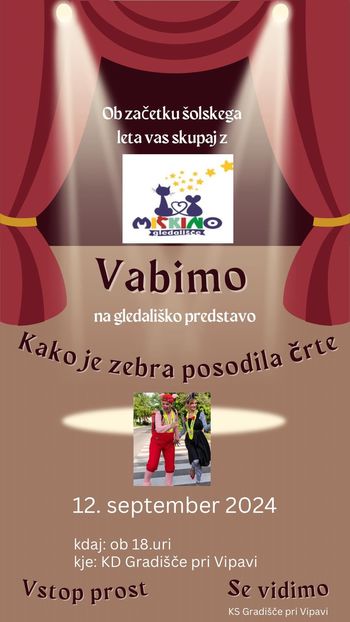 Gledališka predstava ´Kako je zebra posodila črte´