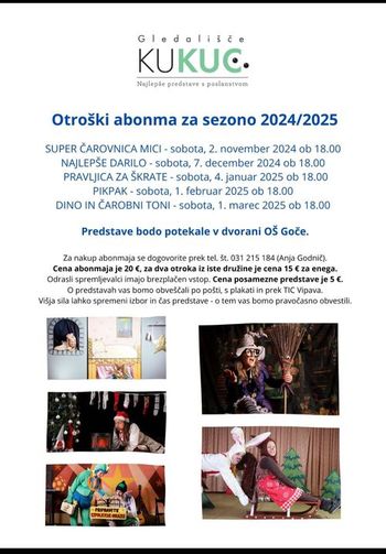 Otroška gledališka predstava ´Super čarovnica Mici´