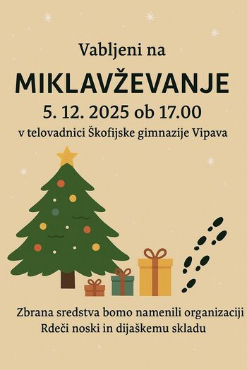 Miklavževanje v Škofijski gimnaziji Vipava