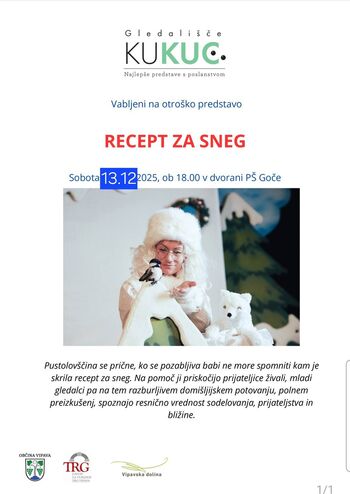 Otroška predstava: Recept za sneg 