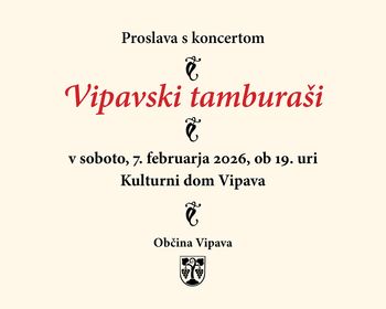 Proslava s koncertom: Vipavski tamburaši 