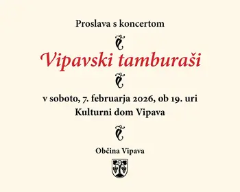 Proslava s koncertom: Vipavski tamburaši 