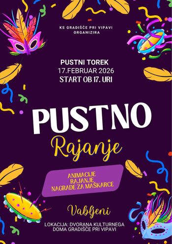 Pustno rajanje - Gradišče pri Vipavi