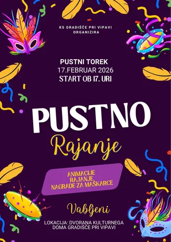 Pustno rajanje - Gradišče pri Vipavi