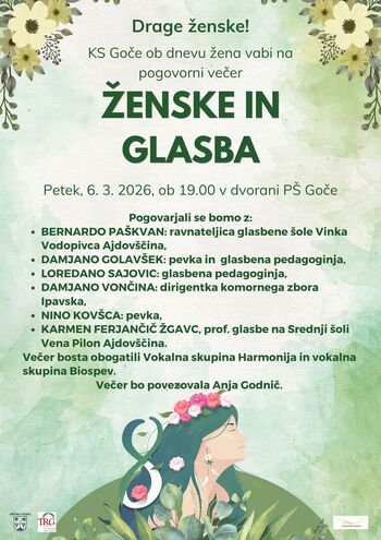 Pogovorni večer: Ženske in glasba 