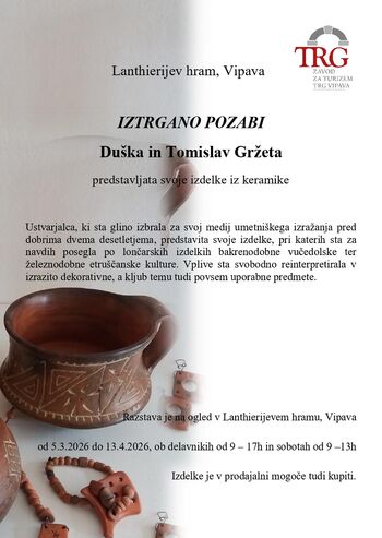 Razstava: Iztrgano pozabi - v Lanthierijevem hramu 