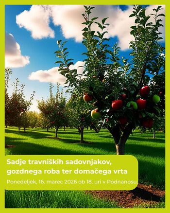 Predavanje: Sadje travniških sadovnjakov, gozdnega roba ter domačega vrta 
