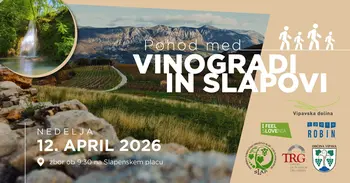 Pohod Med vinogradi in slapovi ter Kolesarski triptih