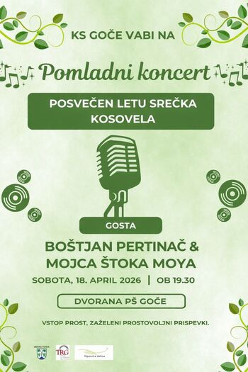 Pomladni koncert: Mojca Štoka Moya & Boštjan Pertinač 