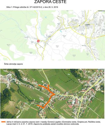 Zapora cest - Gorenji Logatec Zapora cest - Gorenji Logatec