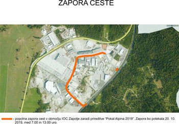Zapora cest v IOC Zapolje