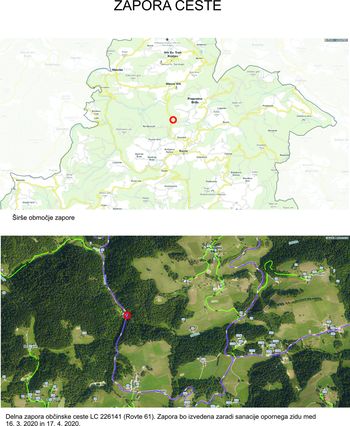 Delna zapora Rovte 61