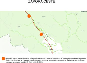 Zapore cest Grčarevec Zapore cest Grčarevec