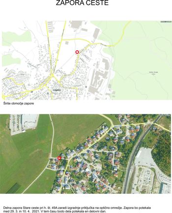 Delna zapora Stare ceste 49A